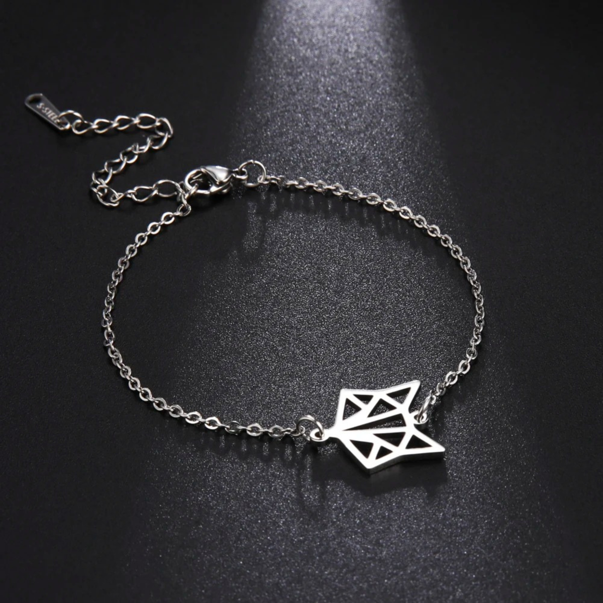 Jasiri - Stainless Steel Fox Charm Bracelet