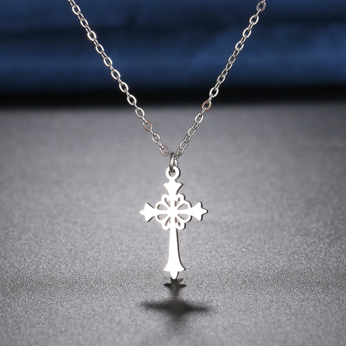 Cruz – Stainless Steel Vintage Cross Pendant Necklace