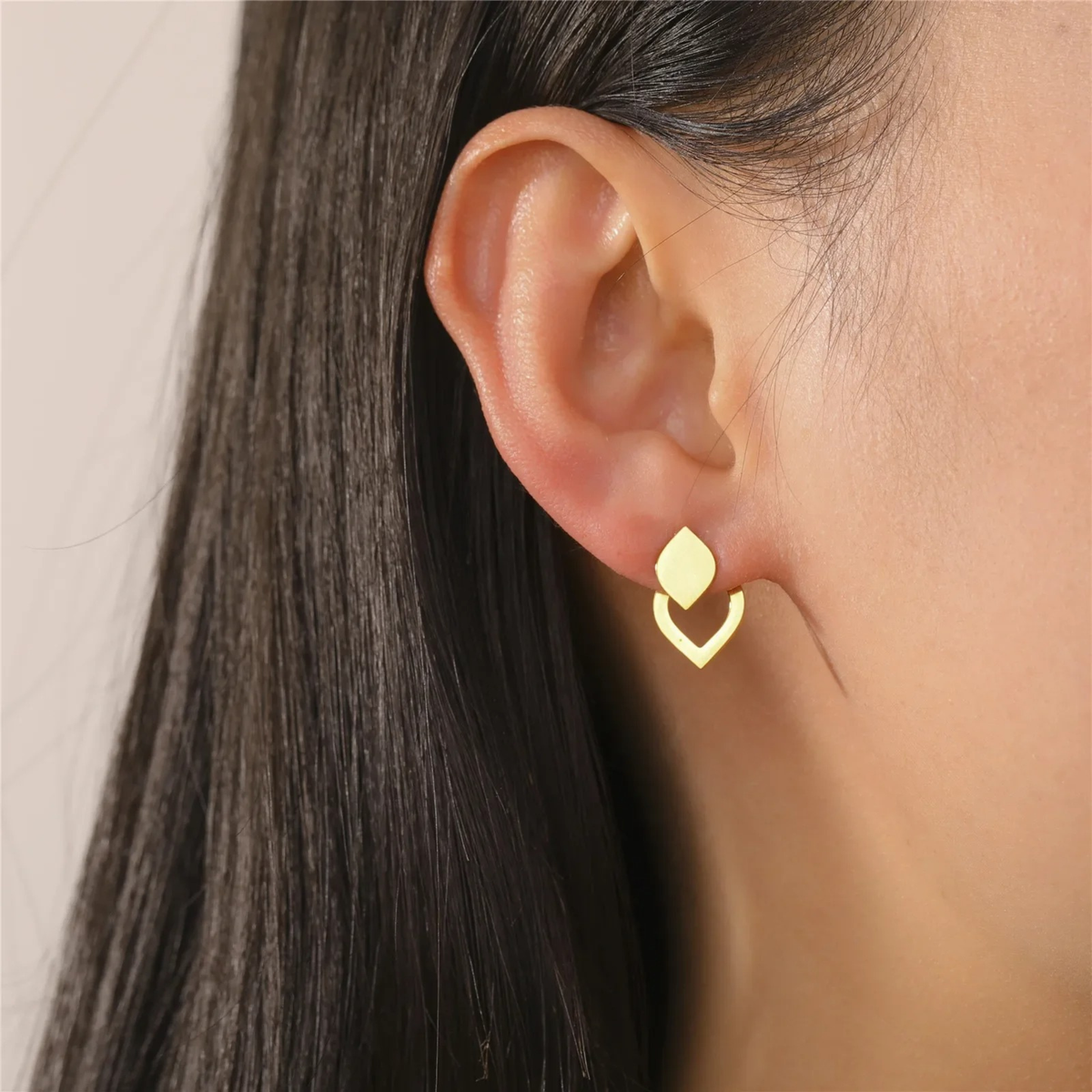 Halo – Stainless Steel Geometric Circle Stud Earrings