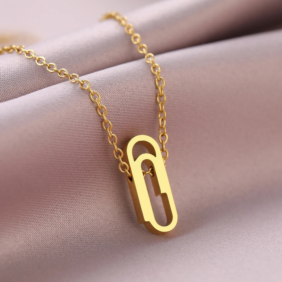 Kito – Stainless Steel Paper Clip Chain Necklace