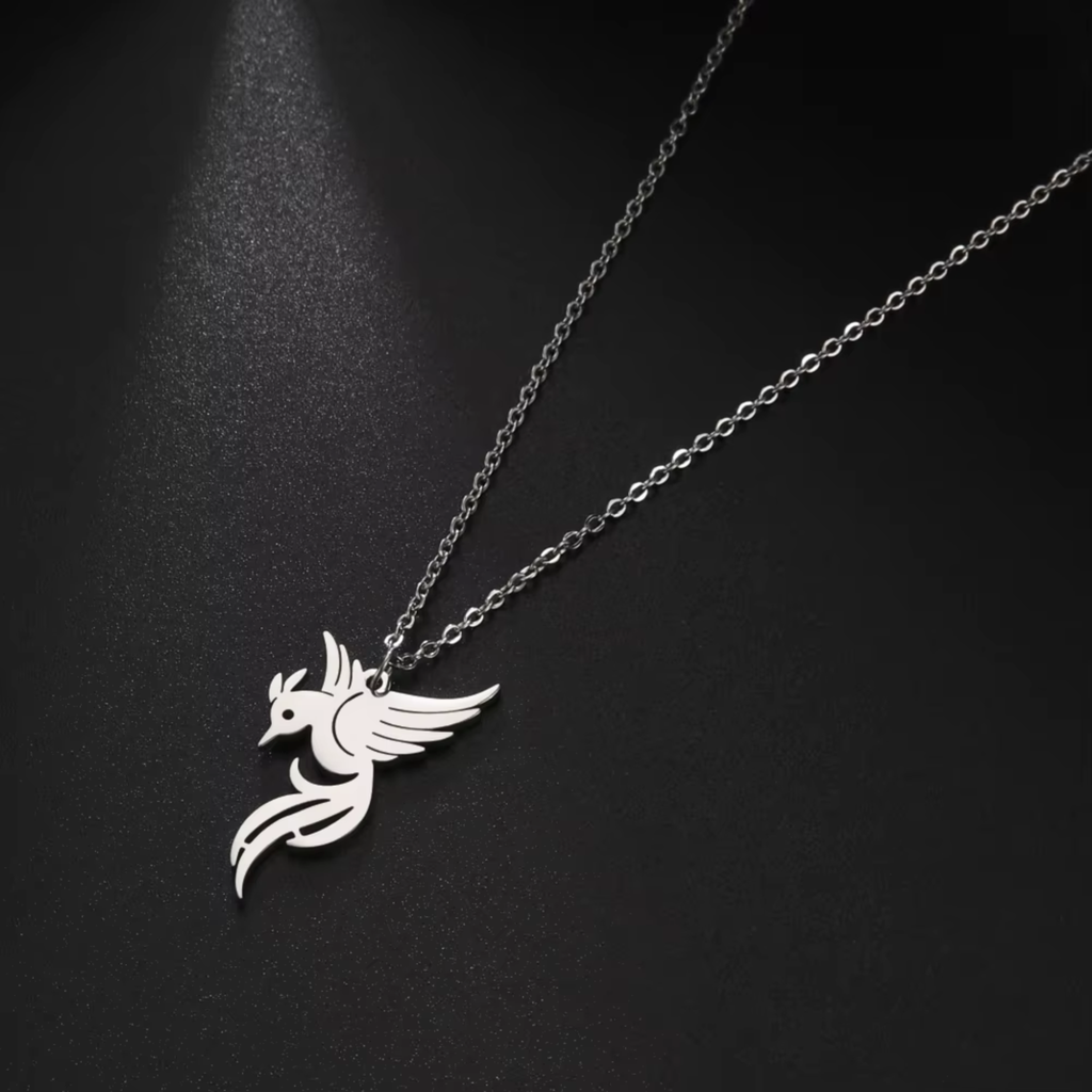 Nova – Stainless Steel Phoenix Pendant Necklace