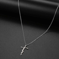 Faith – Stainless Steel Letter Pendant Necklace