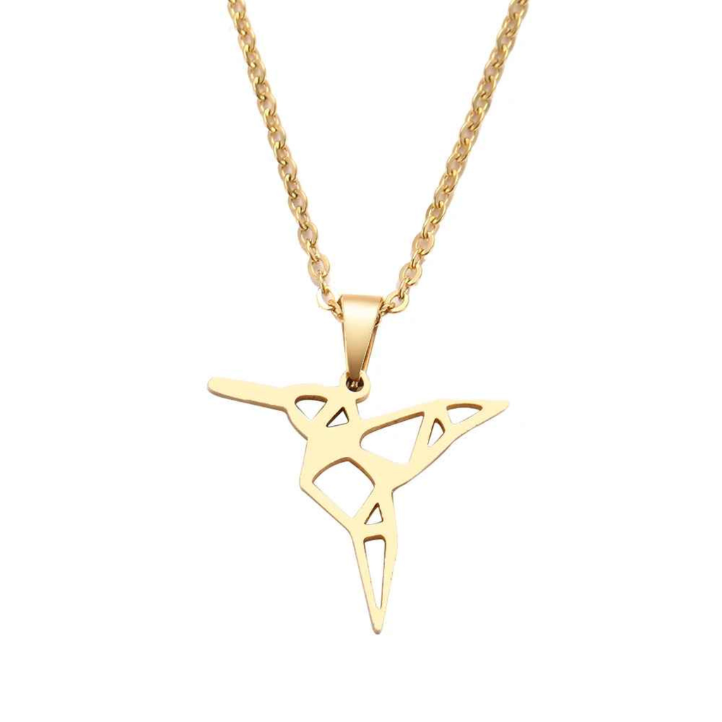 Kaya - Stainless Steel Bird Pendant Necklace.