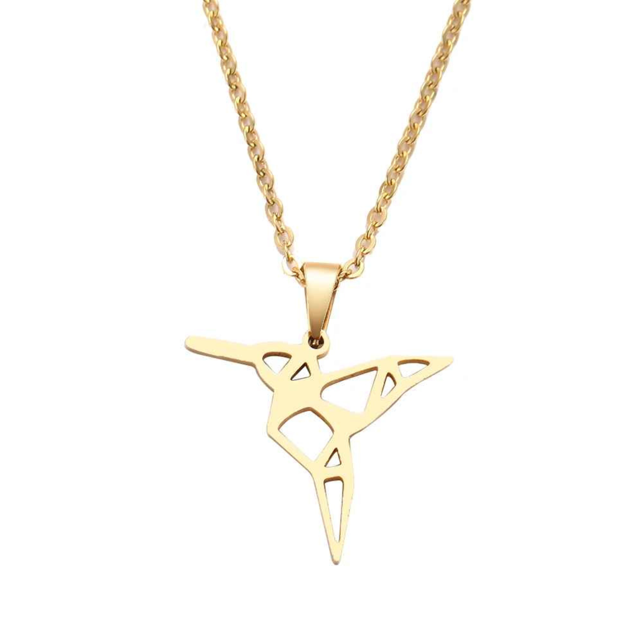 Kaya - Stainless Steel Bird Pendant Necklace.