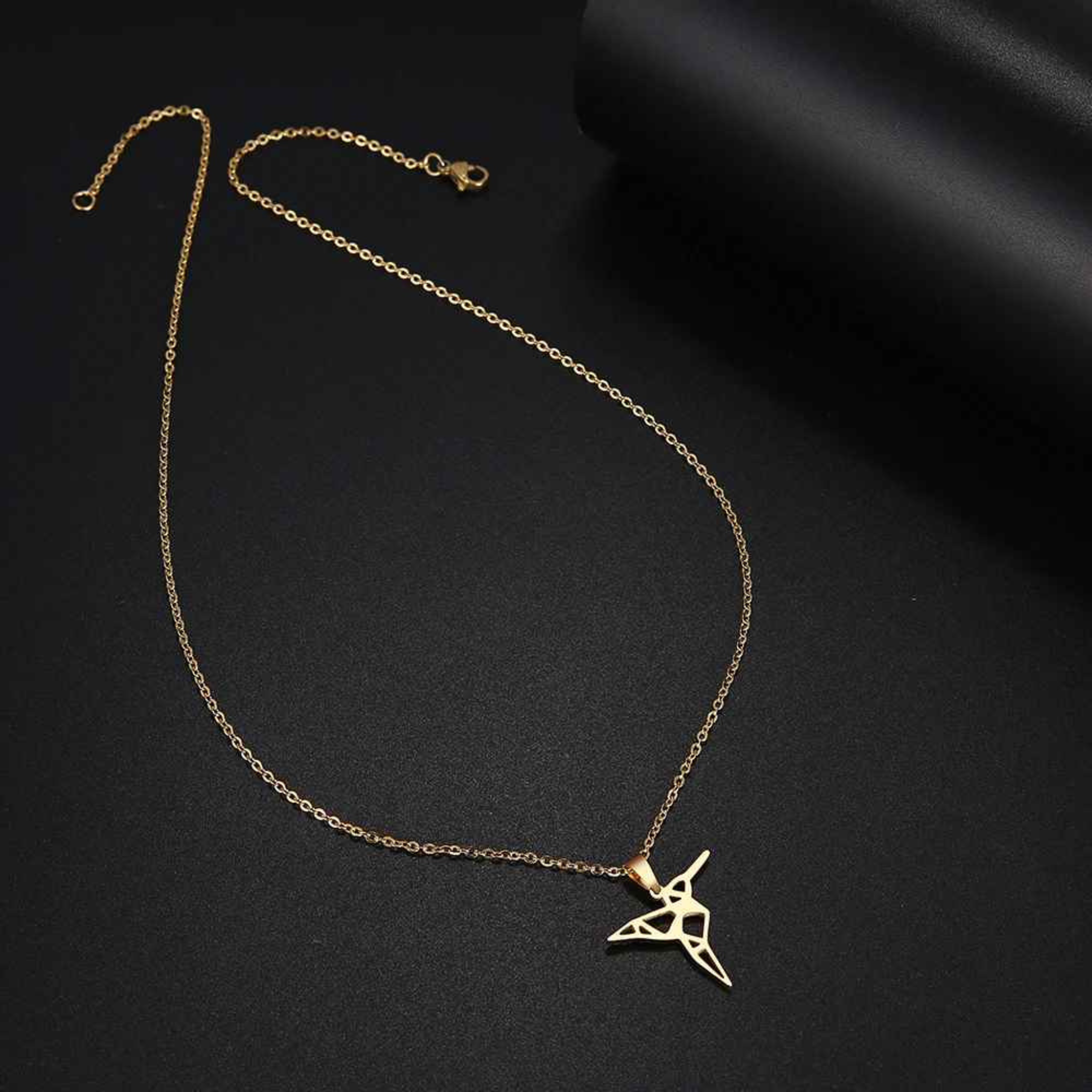 Kaya - Stainless Steel Bird Pendant Necklace.
