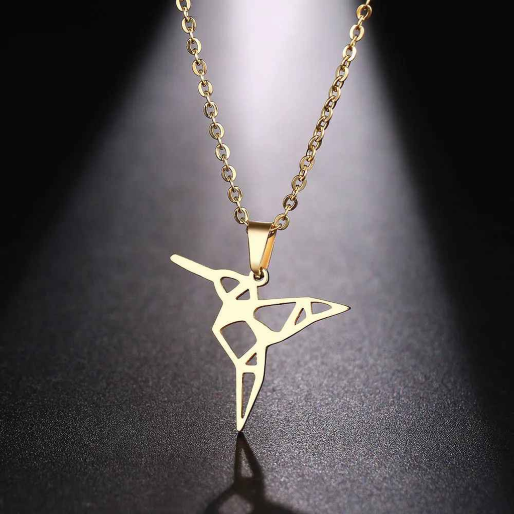 Kaya - Stainless Steel Bird Pendant Necklace.