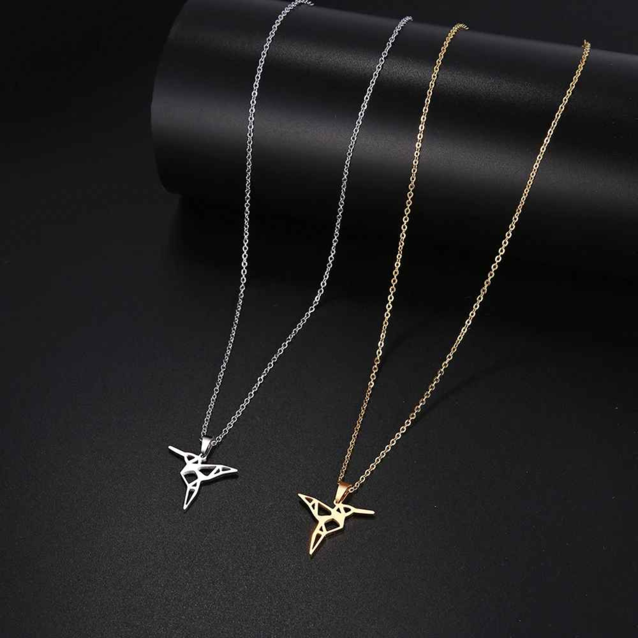 Kaya - Stainless Steel Bird Pendant Necklace.