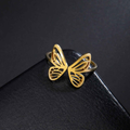 Mala – Stainless Steel Adjustable Butterfly Ring
