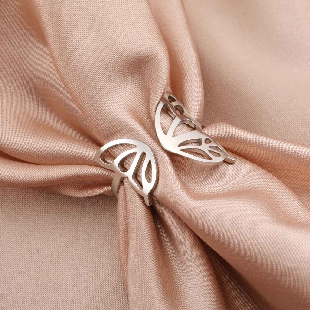 Mala – Stainless Steel Adjustable Butterfly Ring