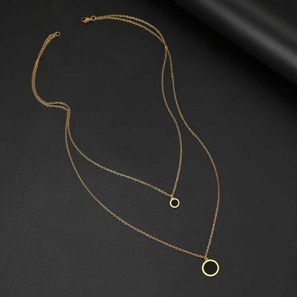 Nami – Layered Circle Pendant Necklace