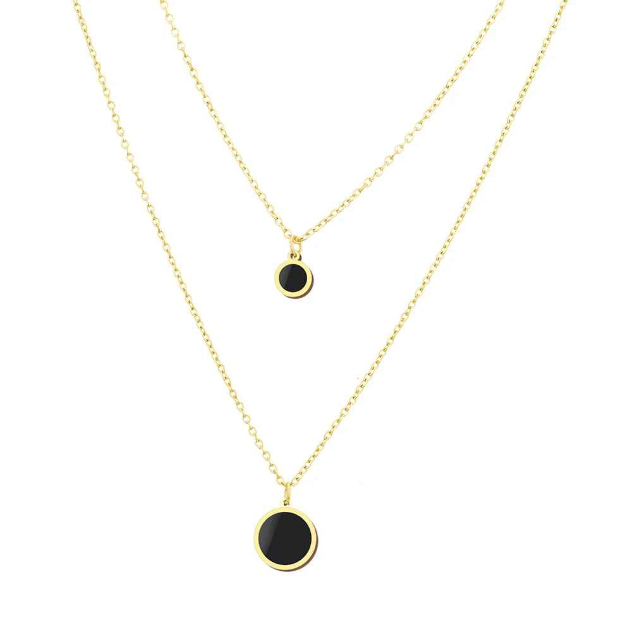 Nami – Layered Circle Pendant Necklace