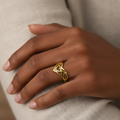 Rivo – Stainless Steel Hollow Heart Ring