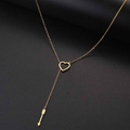 Sola – Stainless Steel Heart & Arrow Pendant Necklace