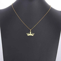 Taji – Stainless Steel Crown Pendant Necklace