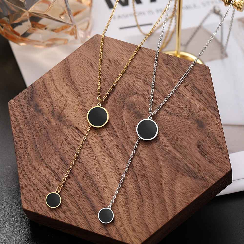 Vero - Stainless Steel Long Tassel Necklace
