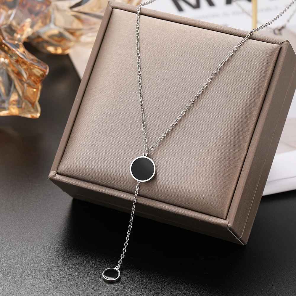Vero - Stainless Steel Long Tassel Necklace